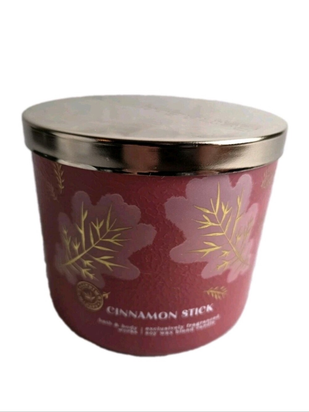 Bath & Body Works CINNAMON STICK Fragrant Candle 14.5 oz Soy Blend 3 Wick NEW